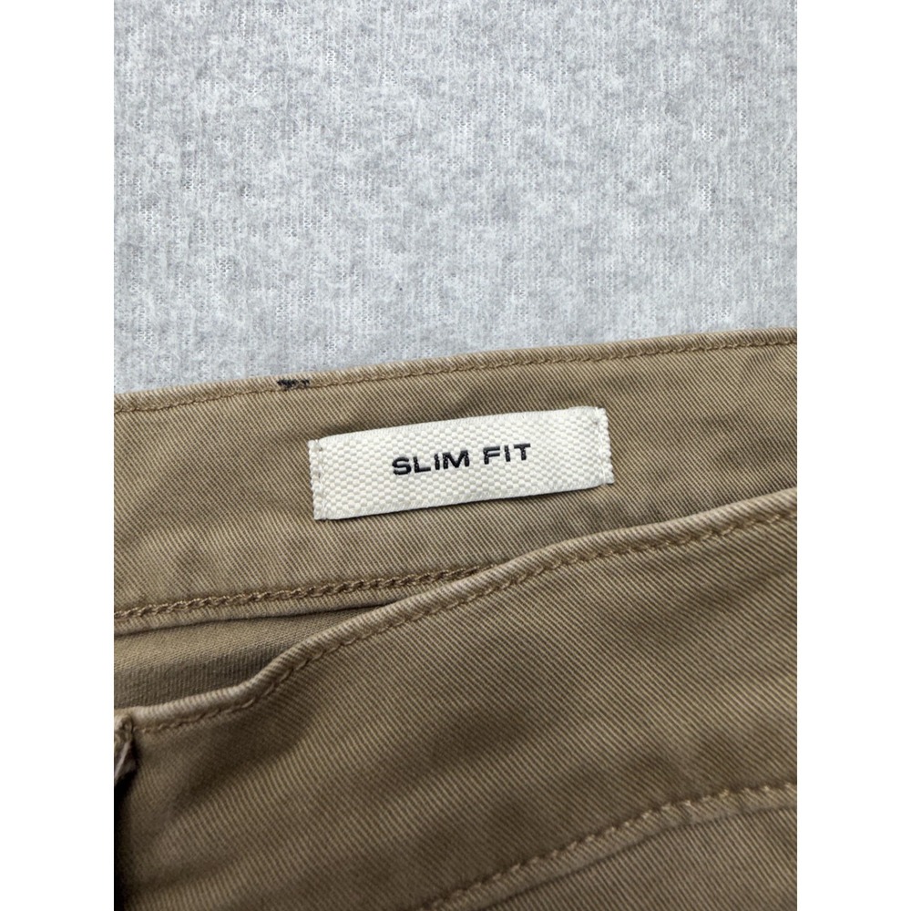 Flint and Tinder Pants Mens 33x30 Khaki Slim Fit Stretch Twill Chino 5 Pocket - Picture 10 of 14